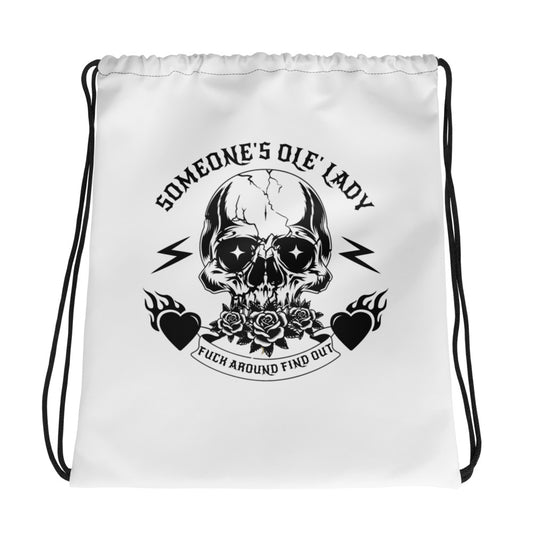 Someone's Ole' Lady drawstring bag