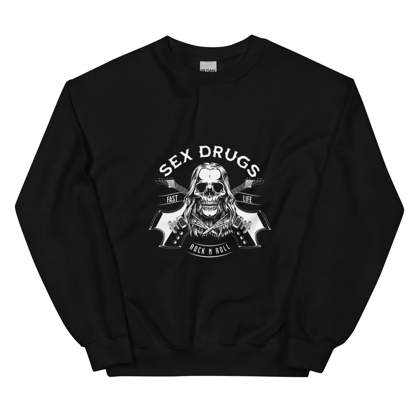 Sex Drugs Rock n Roll crew sweater