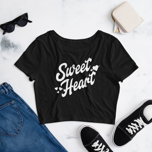 Sweetheart crop top tee