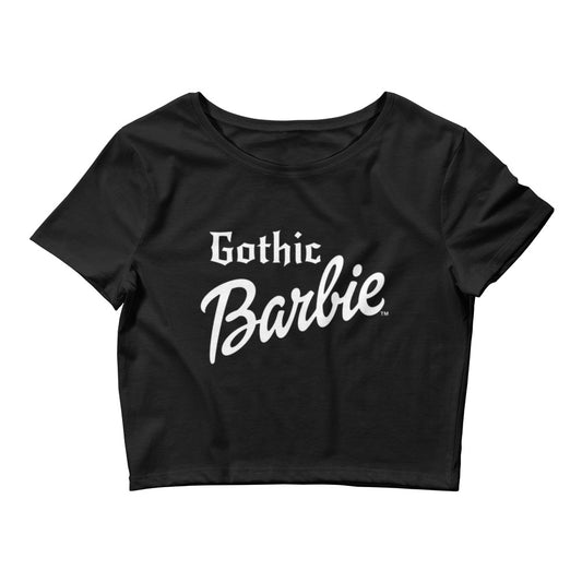 Gothic Barbie crop top