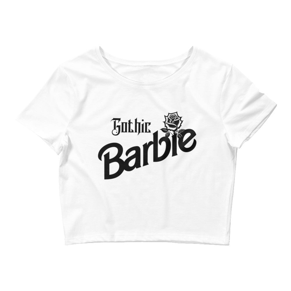 Gothic Barbie crop top