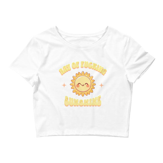 Ray Of Fucking Sunshine crop top