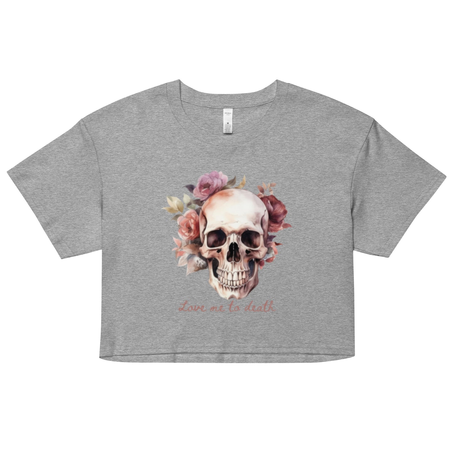 Love Me To Death crop top tee