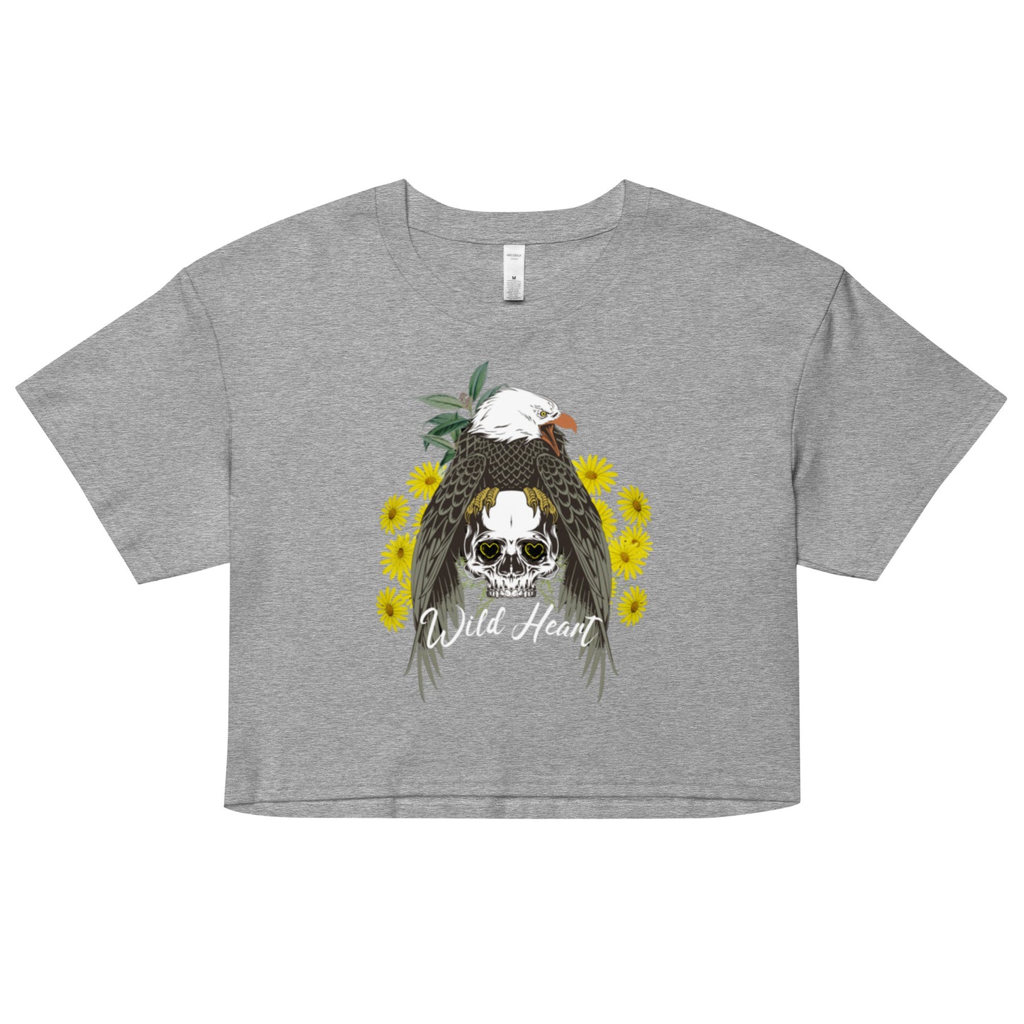 Wild Heart crop top tee