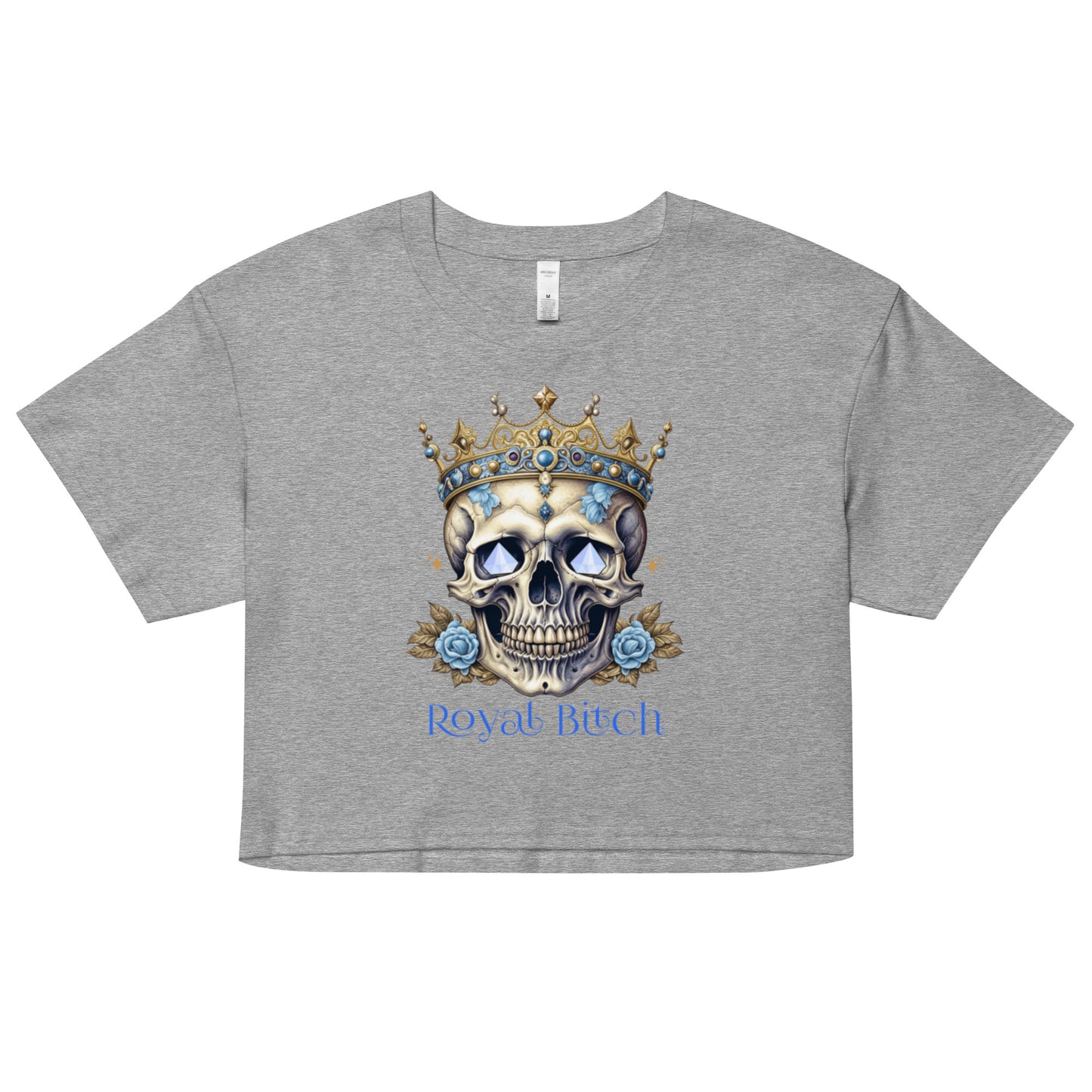 Royal Bitch crop top tee