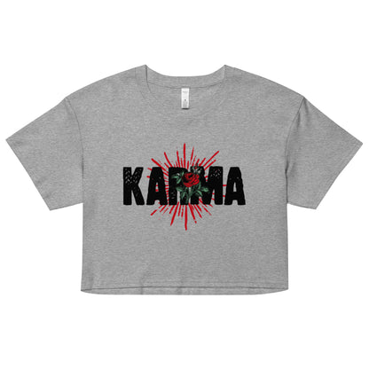 Karma crop top tee