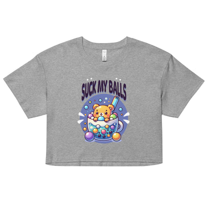 Suck My Balls crop top tee