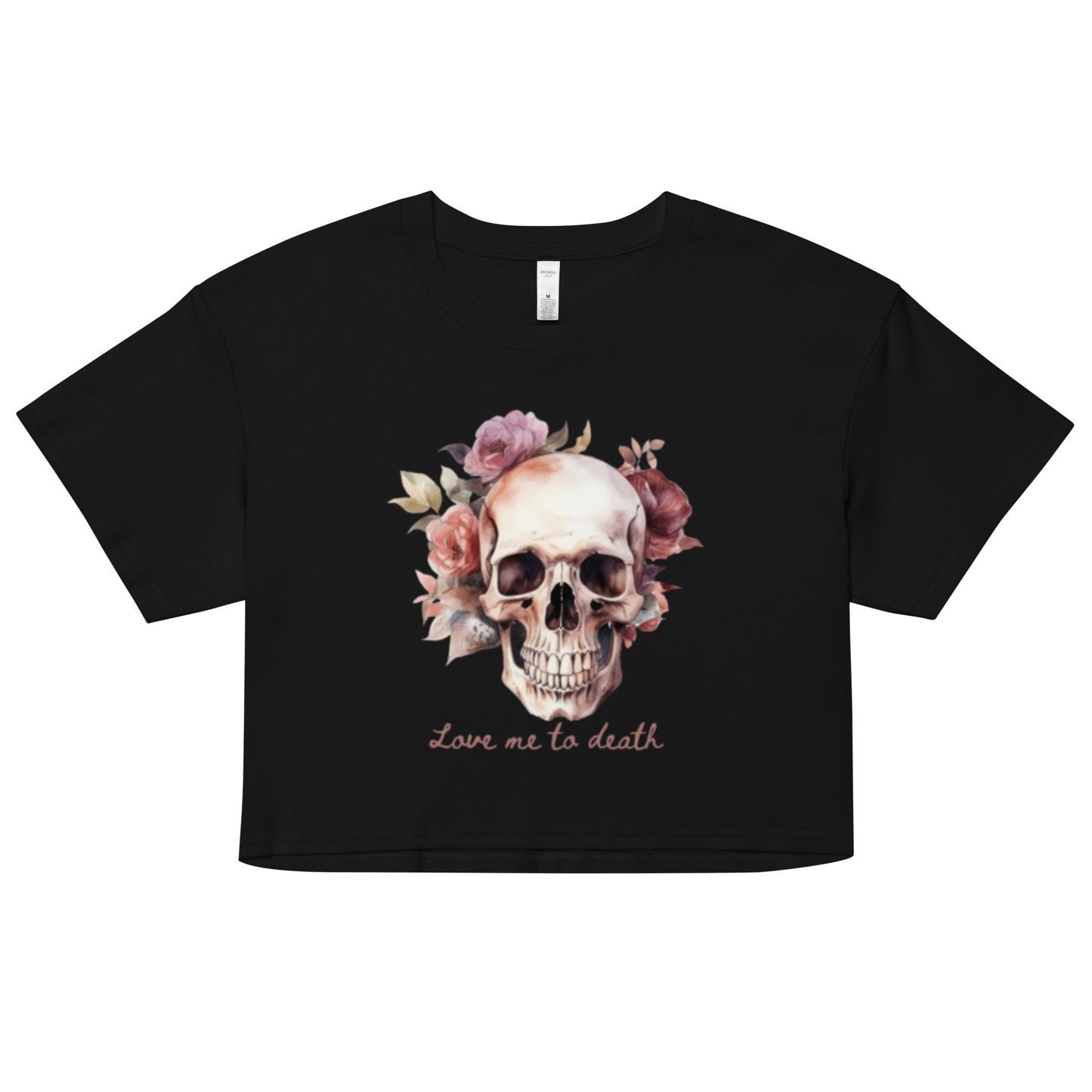 Love Me To Death crop top tee