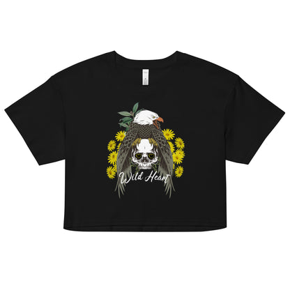 Wild Heart crop top tee