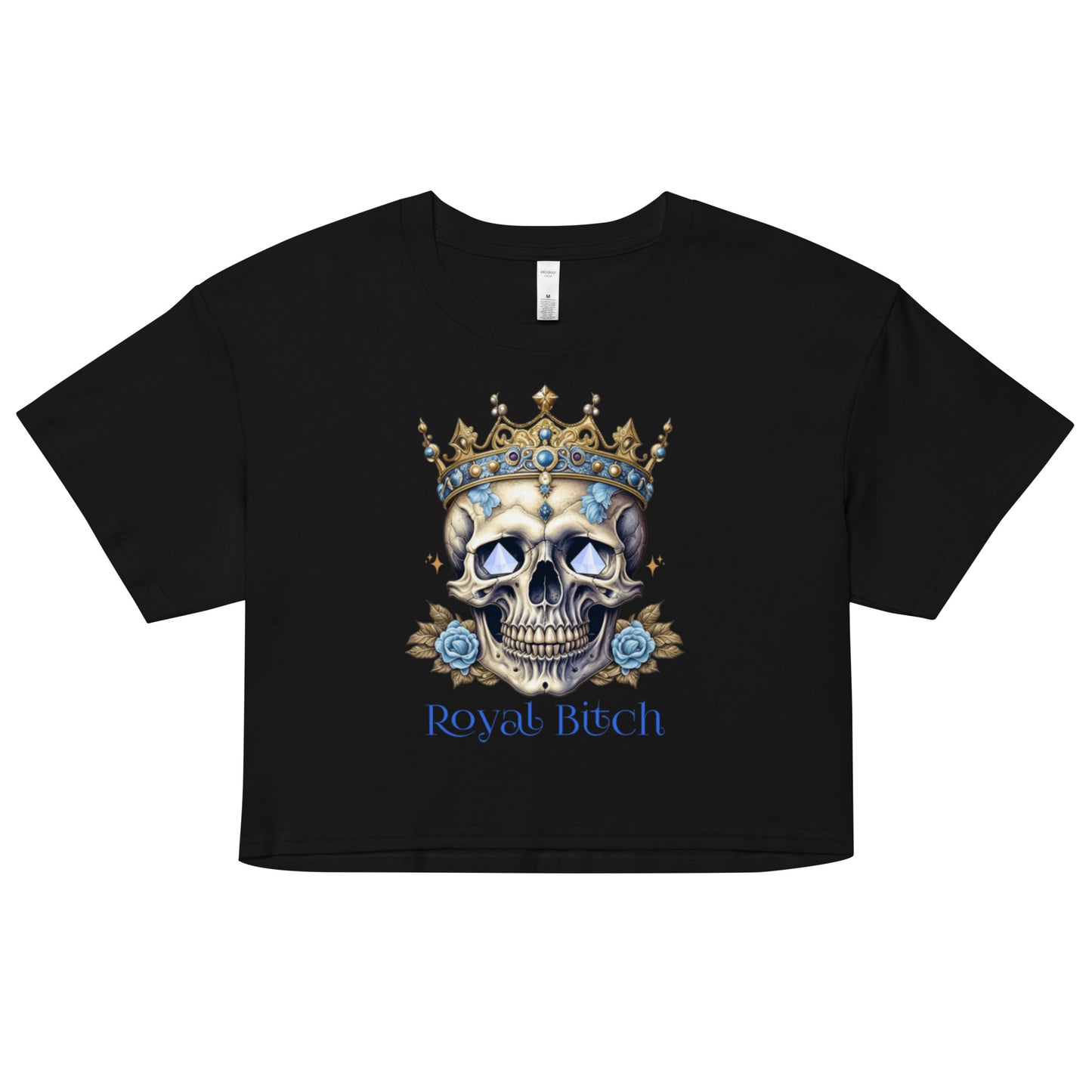 Royal Bitch crop top tee