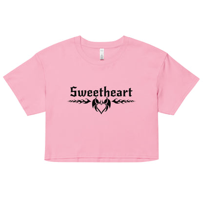 Sweetheart crop top tee