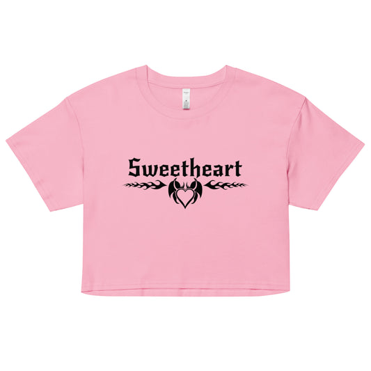 Sweetheart crop top tee