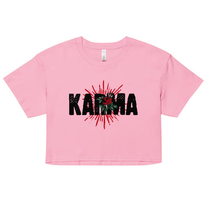 Karma crop top tee