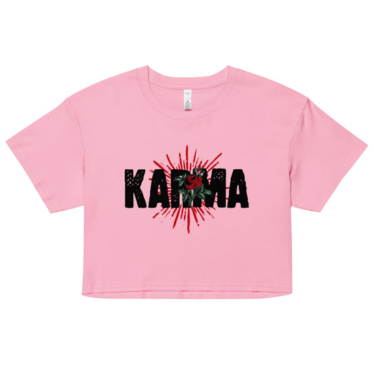 Karma crop top tee