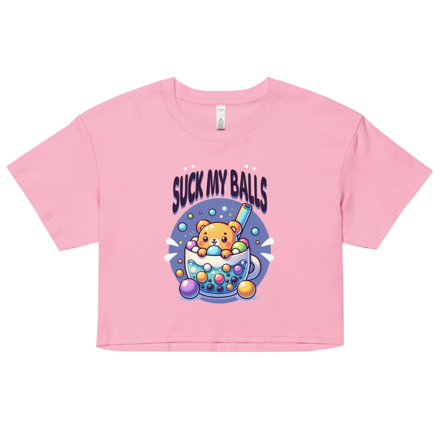 Suck My Balls crop top tee