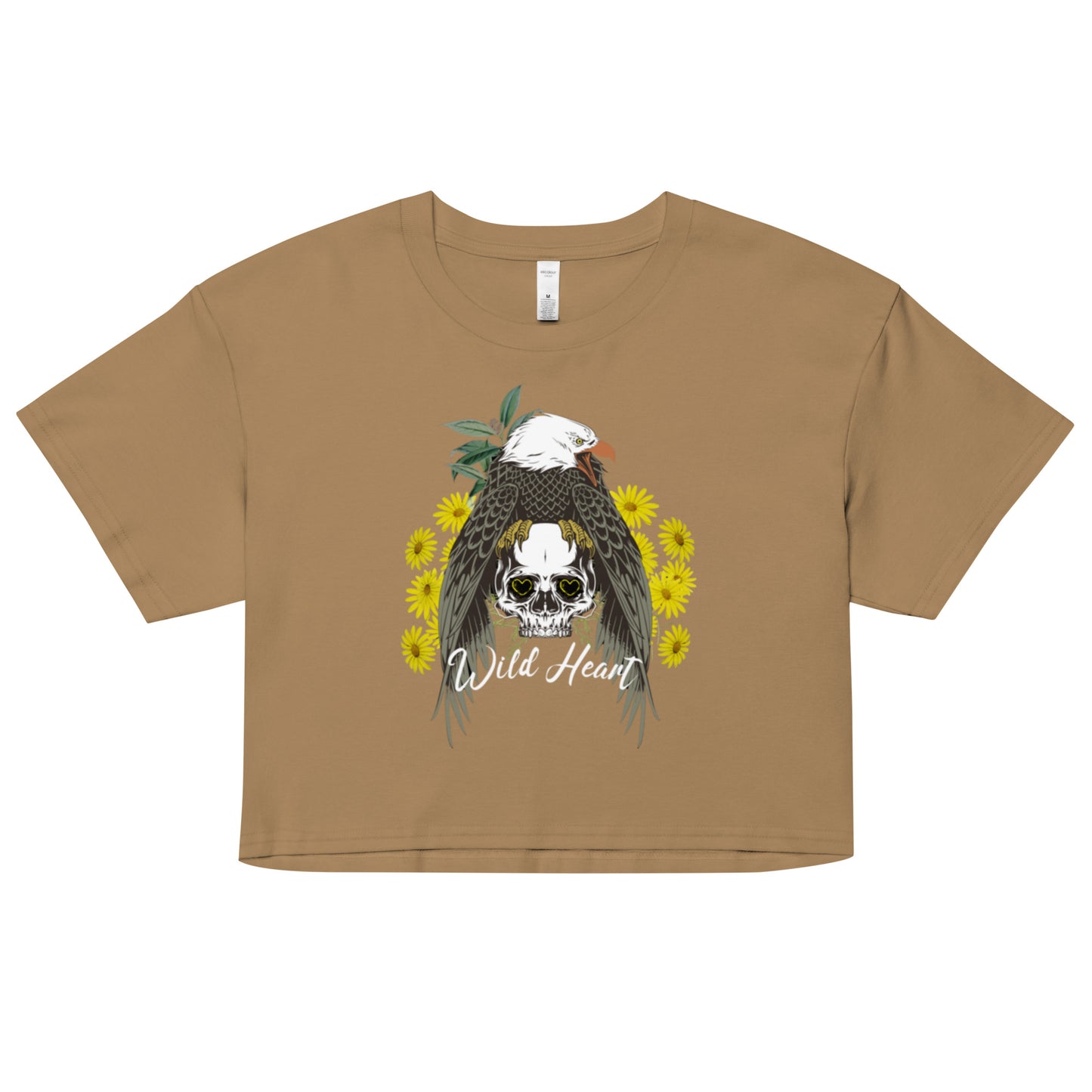 Wild Heart crop top tee