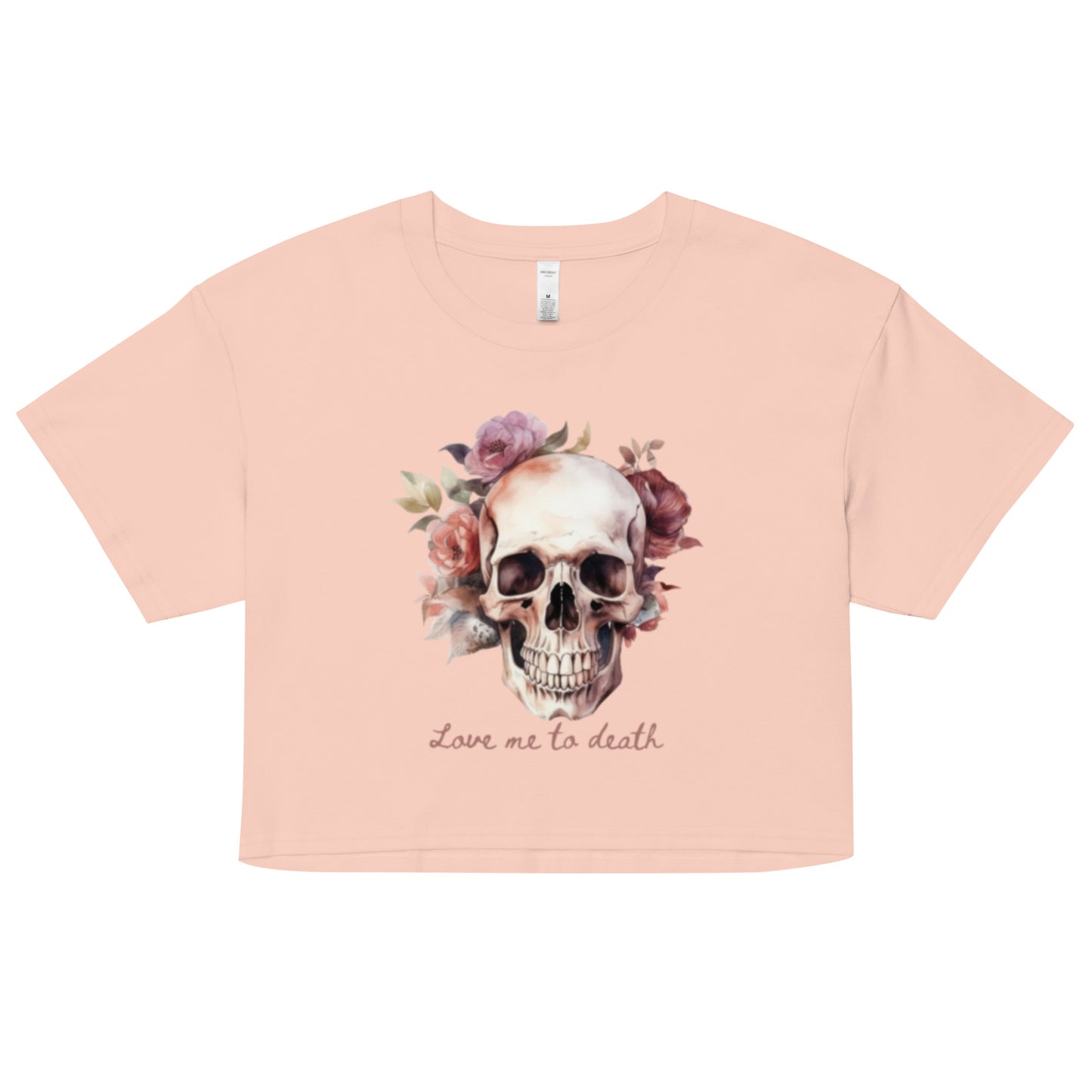 Love Me To Death crop top tee