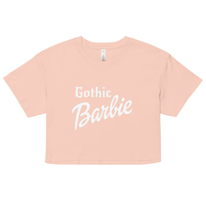 Gothic Barbie crop top tee