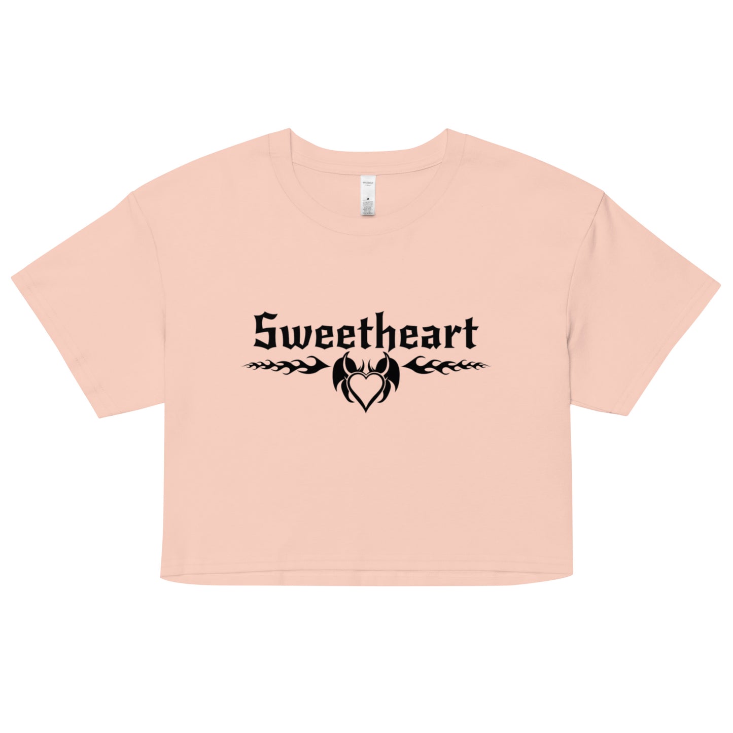 Sweetheart crop top tee