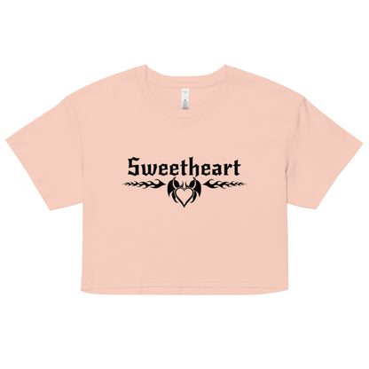 Sweetheart crop top tee