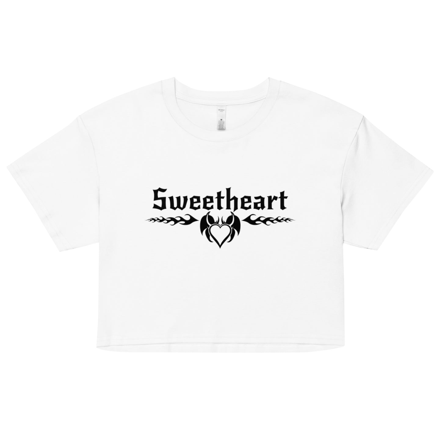 Sweetheart crop top tee