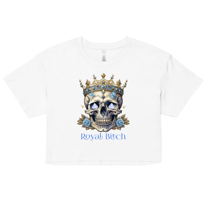 Royal Bitch crop top tee