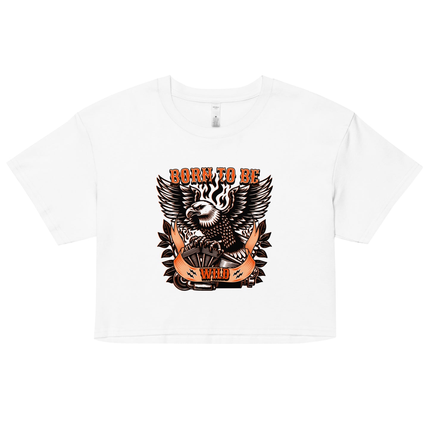 Born To Be Wild crop top tee