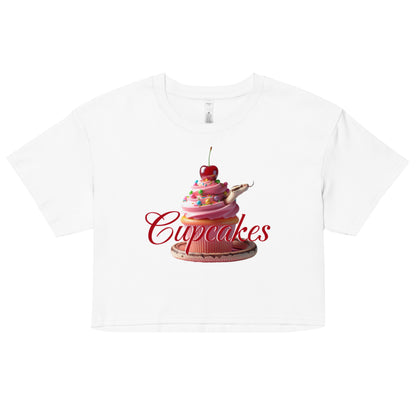 Cupcakes crop top tee