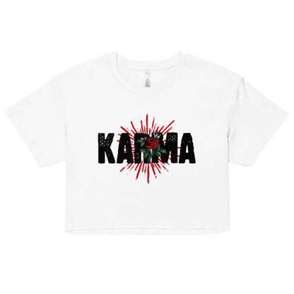 Karma crop top tee