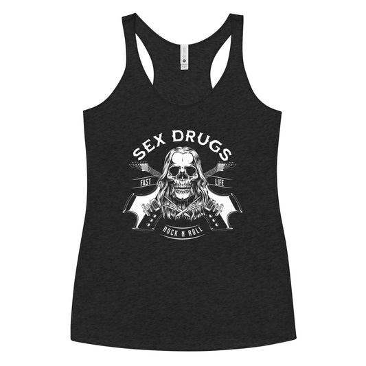 Sex Drugs Rock n Roll racerback tank